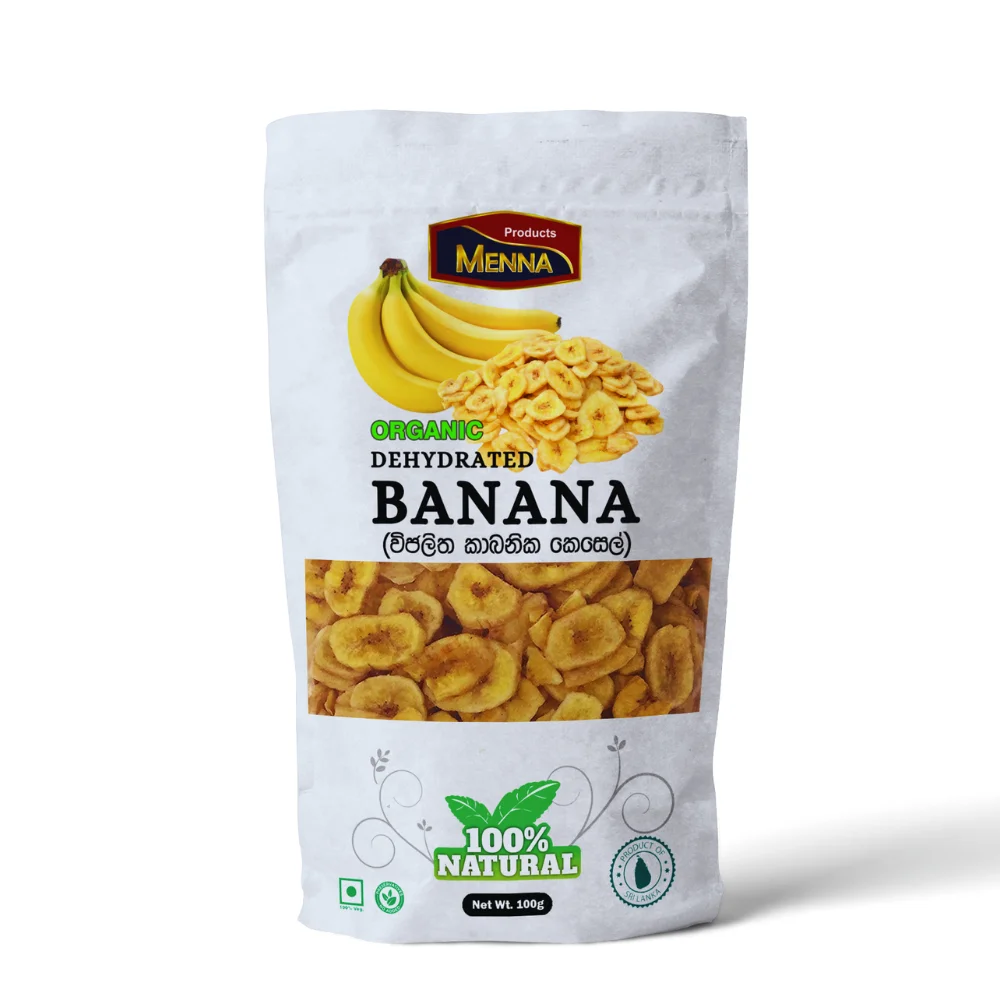 Organic Dried Banana Fruit Snack