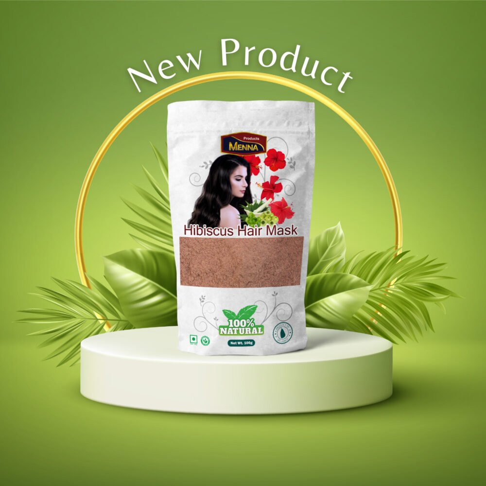 Alternative view of Menna Premium Hibiscus Hair Mask Powder (100g) – 100% Natural Hair Care